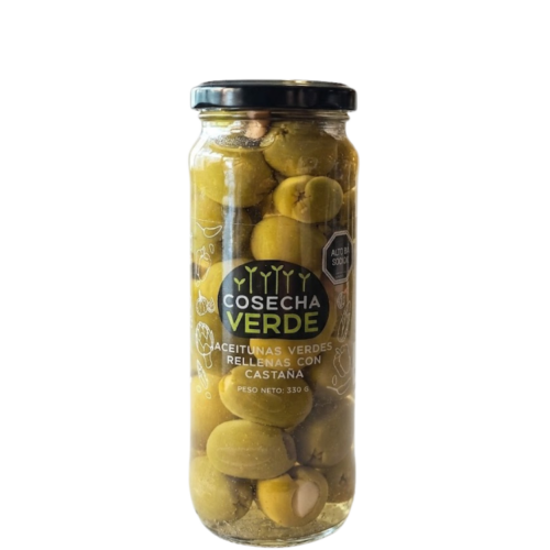 Aceitunas rellenas con castañas