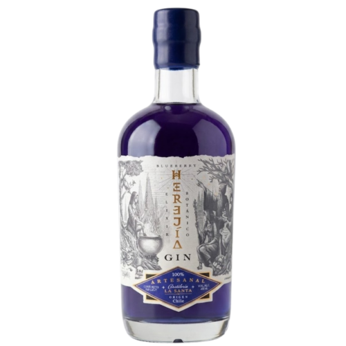 Gin Herejía  Artesanal Dry Gin Blueberry